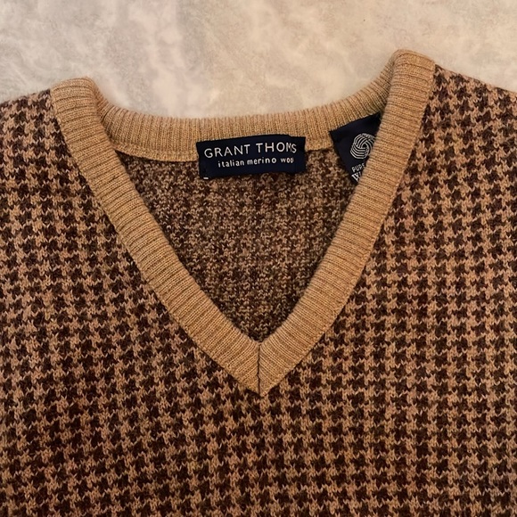 GRANT THOMAS Italian merino wool sweater vest Size M( Men’s) - Picture 2 of 3